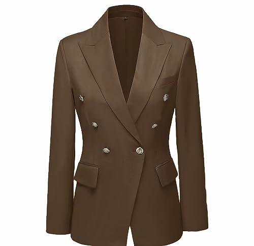 Double-Breasted Women's Pant Suit - 2 Piece Set for Work Professional2