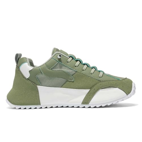 Men's Lace Up Slip On Loafers Shoes Round Toe Stitching Casual Mesh Breathable Low Top Comfortable Fashion Sneakers Outdoor Walking Shoes for Men3