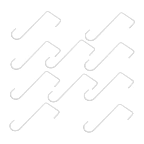 HEALLILY 10pcs Iron Garden Hanging Hooks Heavy Duty Balcony Flower Pot Rack for Outdoor Decor Multi-Functional Bird Feeder Hanger