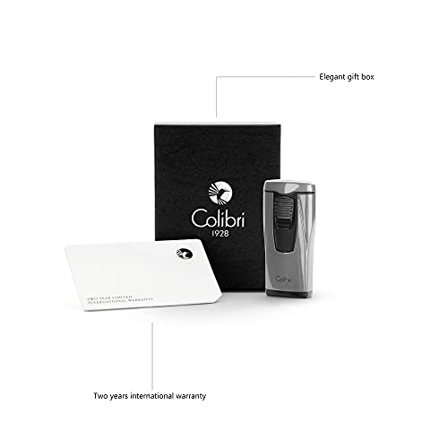 Briquet Colibri Monaco triple jet avec un coffret cadeau élégant