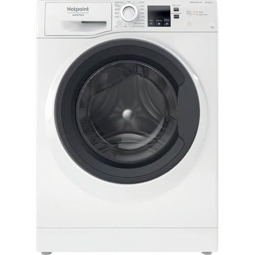 Hotpoint Ariston Lave-linge NF97WK IT Installation Libre, Fonction Vapeur, Chargement Frontal 1400 Tours, Tambour en Acier Inoxydable de 9 Kg, 76dB, 16 Programmes, Inverter, Classe Énergétique A