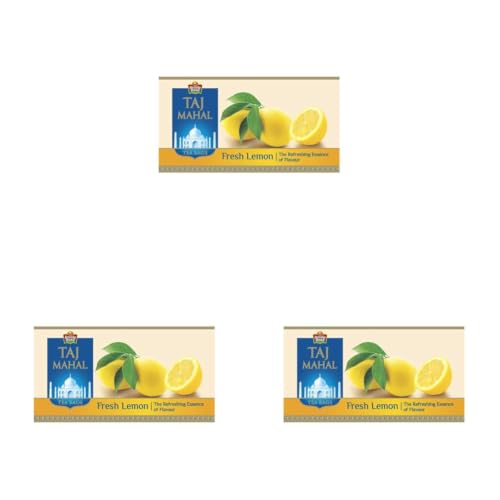 Image of Taj Mahal Fresh Lemon Tea Bags 25 pcs (Pack of 3)
