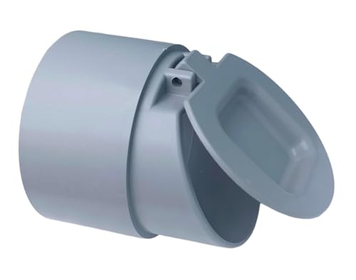 Image of ESEKSAFAR 75mm PVC Drain Backflow Valve Anti Rats Cockroaches, Snakes Backflow Strainer Cap,Cover,Hose Non Return Water for pipe (2.5 inch PVC Drain Valve)