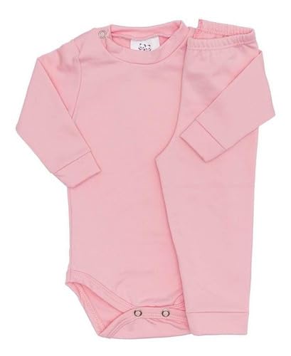 Conjunto Infantil Térmico Segunda Pele Peluciado Body Calça (Rosa Claro 19, M)