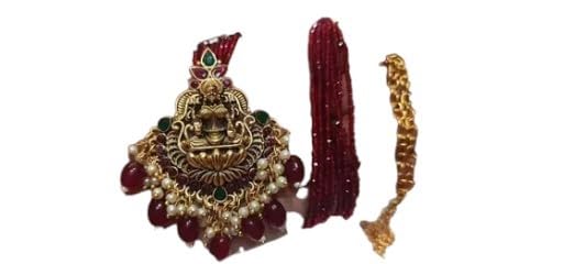 See full amazon price history chart for NANDANA COLLECTIONS Glittering short Temple Jewellery 3D Lakshmi Pendant Chian GoodQuality Maroon Hydro Beads 3 strands Chain Adjustable size festival wear NANDANA COLLECTIONS Glittering short Temple Jewellery 3D Lakshmi Pendant Chian GoodQuality Maroon Hydro Beads 3 strands Chain Adjustable size festival wear (B0DB794PLF) Amazon Price History, Amazon Price Tracker