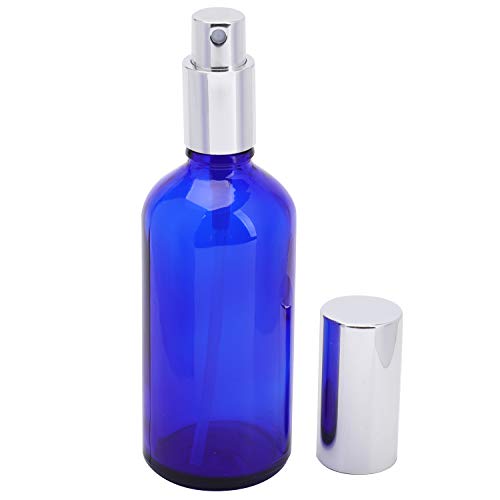 Foraineam 9 Pack 100ml / 3.4 oz. Blue Glass Spray Bottles with Atomizer Refillable Fine Mist Spray Bottle Containers for Perfume, Essential Oils, Cleaning Products2