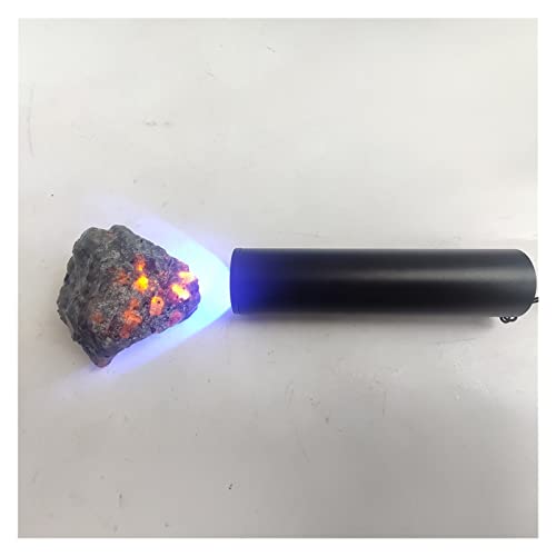 Lampe ultraviolette en pierre de feu à flamme brute en cristal naturel spéciale for lampe de poche UV 365nm identification de la lumière lumière jade identification haute capacité décoration de la mai