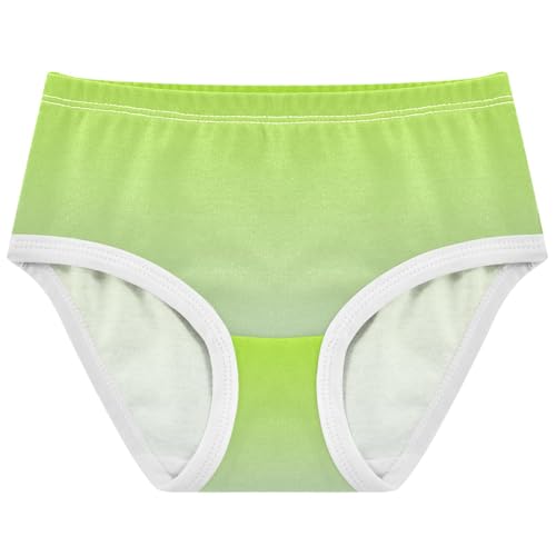 Joisal Girls Underwear Toddlers 2t Cotton Little Girl Panties Colorful Briefs Kids Undies Lemon Green Periwinkle Gradient