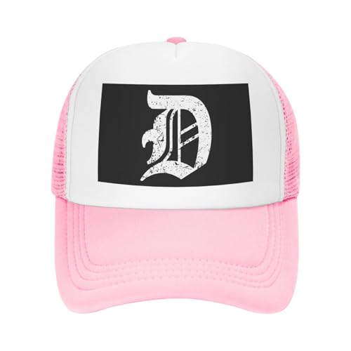 Detroit-5 Trucker Hat Snapback Mesh Baseball Cap Unisex2
