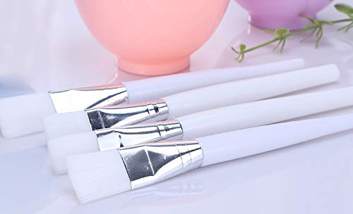 6 in 1 Pink Facial Care Makeup Cosmetic Tools Include Face Skin Care Mixing Bowl Stick Brush and Three Capacity Spoon Gauges for Lady Women DIY in Home Use 2