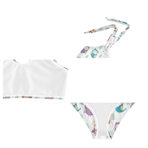 Image of Girls Tankini Swimsuit Bathing Suit Two Piece Bikini Summer Beach Swimwear with Adjustable Strap 3-12 Years