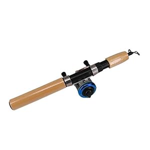Winter Hengels Combo Ijs Hengel met Vismolen en Lijn Outdoor Draagbare Spinning Casting Visserij-reel Tackle Set (Blauw 65cm Hengel)