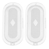 OATIPHO Paralume Copertura Lampada in Plastica Trasparente, Ricambio per Mini Cappa da Cucina da Tavolo, Accessorio per Illuminazione Cucina Domestica e Ristorante, 1 Paio