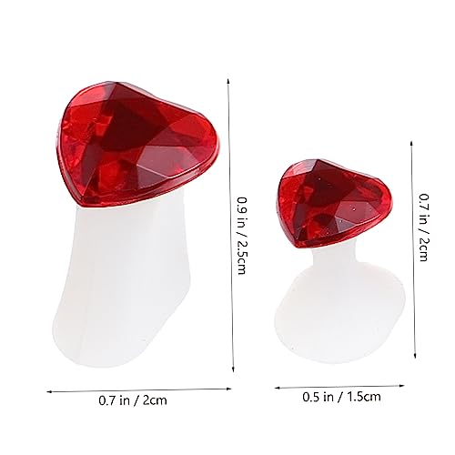 VICASKY 24pcs Toe Separators for Men Silicone Toe Nail Corrector Spreaders for Feet Tool Rhinestones Nail Art Dividers Protector