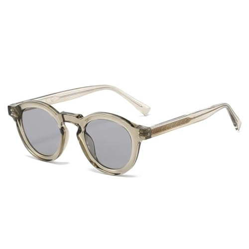 Protection UV400 lunettes de soleil rondes punk en TR90 robuste