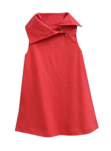 Image of A.T.U.N. (ALL THINGS UBER NICE) Baby-Girl's Cotton A-Line Knee-Length Casual Dress (GDRS HED Red 3-6 Months)