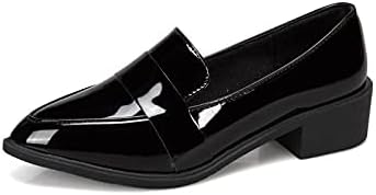 Amazon.com: Hendyijbnjx Oxford Zapatos para mujer Charol Ballet Pisos  Casual Mujer Zapatos Coreanos Zapatos Mujer Calzado Puntiagudo Tacones de Mujer  Zapatos de Tacón PU (Color: Negro 2, Tamaño del zapato: 38) :