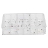 Pinafresa Copper Watch Dial Feet -Sortiment für Reparaturen, Uhr Reparatur Von Dial Füßen Mehrere Fächerboxen für Uhrmacher