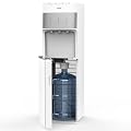 SOOPYK Self Cleaning Water Cooler Dispenser for 3-5 Gallon Bottles Bottom Load,Hot Cold and Room, Child Safety Lock, Empty Bottle Alert, White