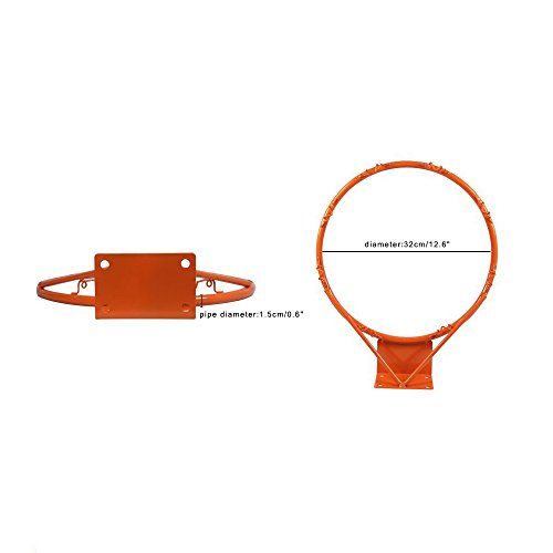 Kids Basketball Hoop, Dream Travel 2PCS Basketball Rim Goal Wall Mounted Basketball Hoop Indoor Outdoor Hanging Basketball Hoop, 32centimeter/12.6inch(2-Rim, 2-Net, 8-Screws)