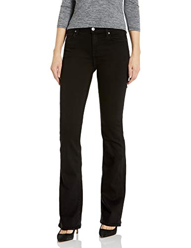 7 For All Mankind Women's Regular Fit Boot-Cut Jeans, Bairblack, 31