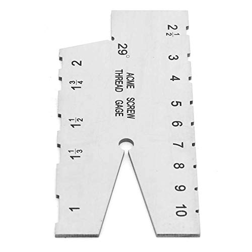 Screw Pitch Gage, ACME Thread Gauge, Strong Hardness Thread Pitch Gauge, for Measure Thread Measure External Thread Tooth Pitch