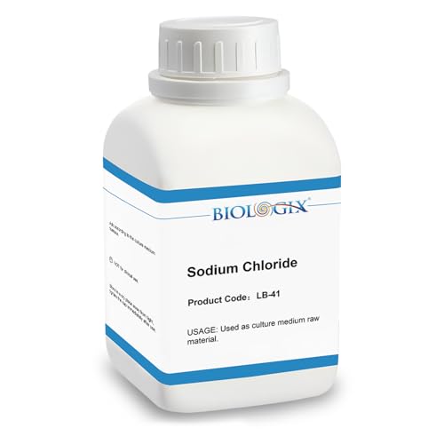 CryoKing Sodium Chloride Powder 99.9% Purity or Higher Nacl Fine Crystals for Laboratory use 500g/Bottle(1.1 lb.)