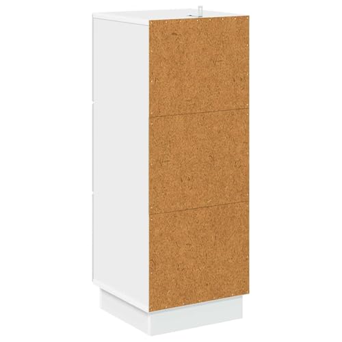 Armario con cajones blanco de madera de 87 cm de altura 8