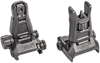 Magpul MBUS PRO Flip Up Steel Front Sight Black MAG275 Bundle with MBUS PRO Rear Sight Black MAG276 Made in USA