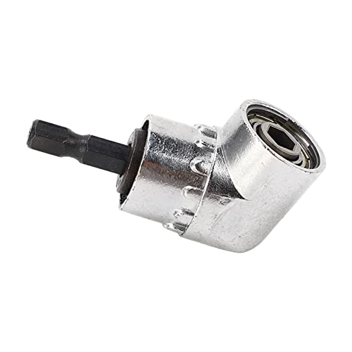 Power Screwdriver Drill Attachment Angled Drill BIT Extension for Tight Spaces Silver GB