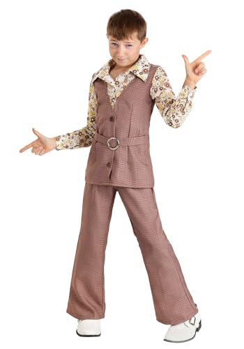 Disfraz completo Groovy 70's para niño mediano miniatura 1