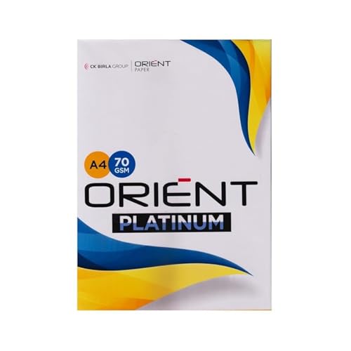 Image of Orient Platinum A4 White Paper Sheet For Printer Xerox Write, Draw, Print, File, For Office School and College Project Multipurpose (70GSM)(500 Sheets)(Pack Of 1)