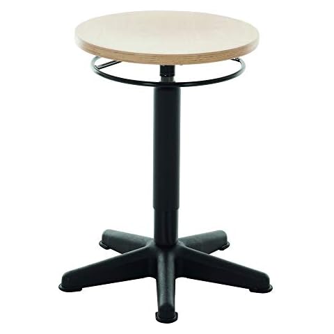 STIER Arbeitshocker mit Gleitern Sitzhöhe 440-630mm Buche natur Cover