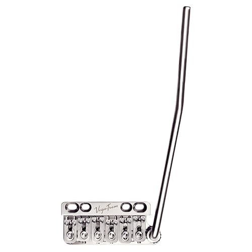 Vega-Trem VT1 Standard 6-Screw Stratocaster Guitar Tremolo Bridge For Strat No Mods Easy Installation (Glossy, Right)