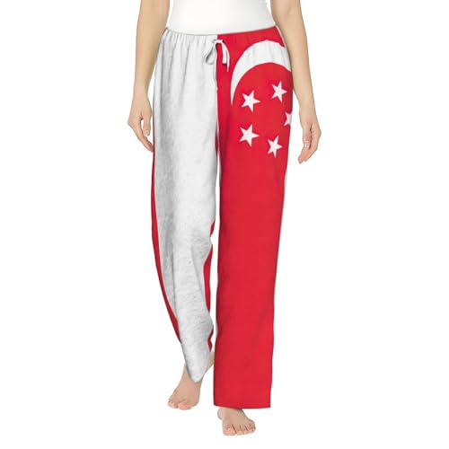 Pantalon de pyjama en flanelle Singapour en coton premium anti-boulochage taille élastique