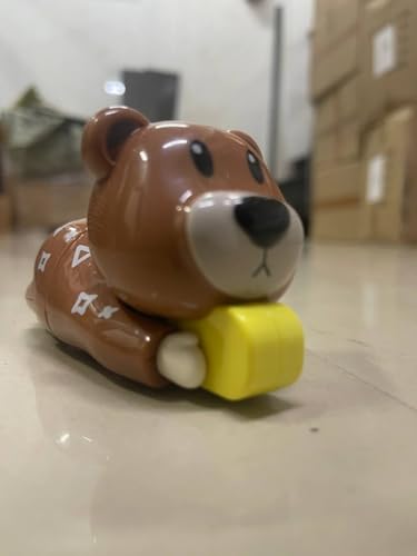 Image of Zinnia Hello Bear Toy for Kids, Crawling Kitty Action Figure Movable Toy for Babies, Key Operated Wind Up Toys for Kids (Bear)
