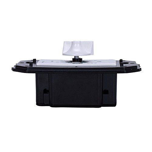 Intermatic FD60MWC 60-Minute Spring-Wound In-Wall Countdown Timer Switch for Auto-Off control of Fans and Lights, White