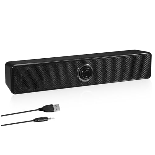 Holibanna Altavoz con Cable Monitor De Casa Barra De Sonido Barras De Sonido Altavoz De Computadora De Escritorio Altavoces De Altavoces De Barra De Sonido De Sonido