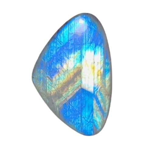 Pierre de lune naturelle triangle 37mm pour créer vos bijoux bohèmes chic