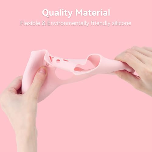 Image of GeekShare Cat Paw Controller Skin Grips Set Anti-Slip Silicone Protective Cover Skin Case Compatible with Xbox Series X Controller with 2 Thumb Grip Caps and 1 Sticker (Pink)