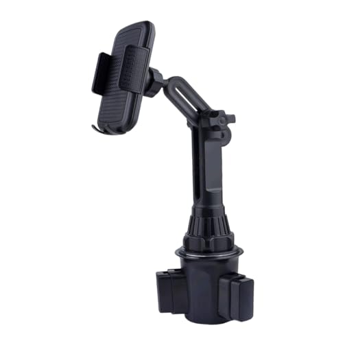 EXCEART Soporte Teléfono Móvil Coche Ajustable para Posavasos con Base Extensible Compatible para Automóvil y Camión