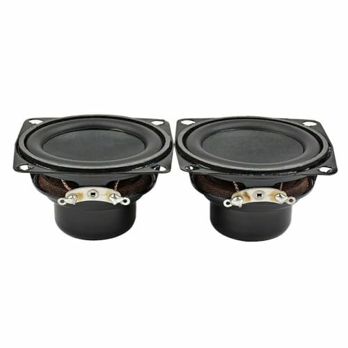 4 Ohm 10W Full Range Speaker 53mm/2.08 Inch Bass Multimedia Speaker, 2PCS Fittings