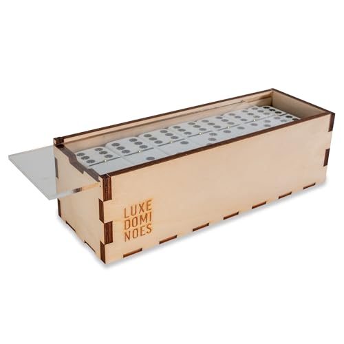 Deluxe Modern Domino Set Double Six miniatura 2