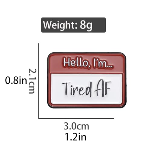 Image of Fun Dialog Enamel Brooch Pins - Express Your Mood with Humor