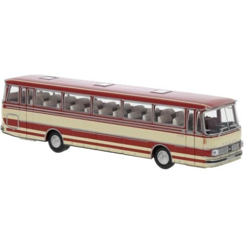 56050 H0 Setra S 150 H rot, beige, 1970