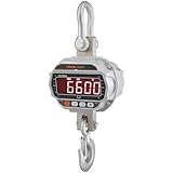 VEVOR Hanging Scale, Crane Scale Industrial Heavy Duty with Remote Control, Cast Aluminum Case & LED Screen, 6600 lbs/3000 kg, Digital Crane Scale High Precision for Construction, Factory, Farm