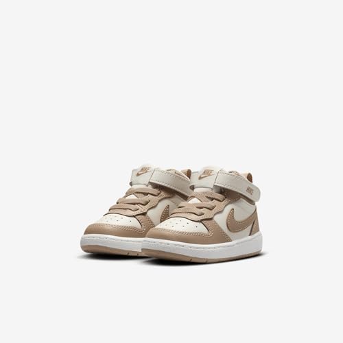 Nike Court Borough Mid 2 Baby/Toddler Shoes (CD7784-125, Pale Ivory/Sail/Hemp)2