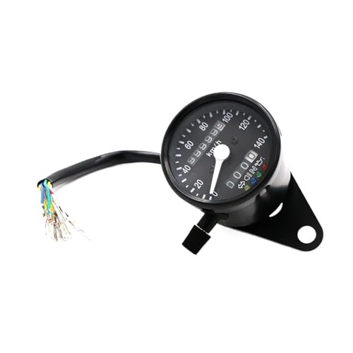 Compteur kilométrique moto double avec éclairage LED haute visibilité et boîtier compact
