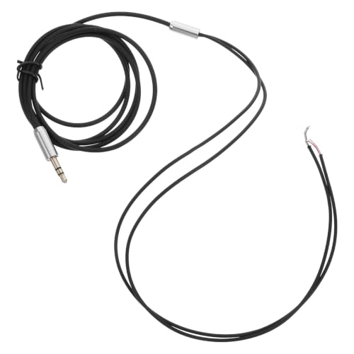 Lurrose Replacement Audio Upgrade Cable, 4.9ft/1.5m Male Jack Open End