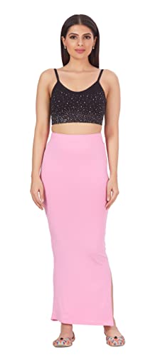 Image of Studio Shringaar Women's Pure Cotton Stretchable Saree Shapewear Petticoat